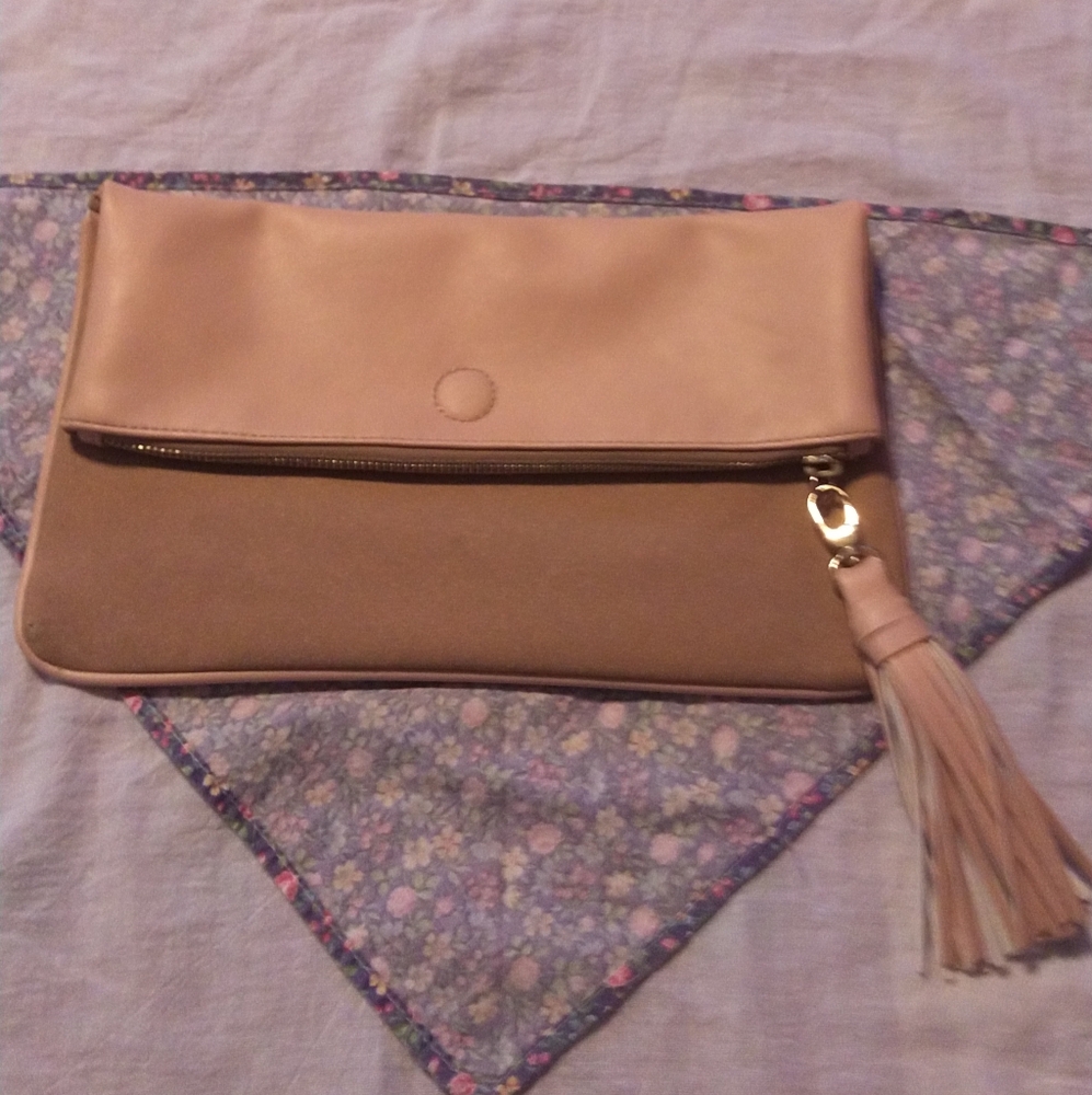 Elegant Tan Clutch Bag